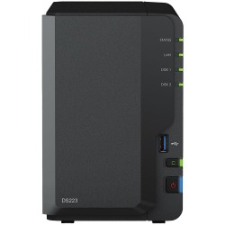 Synology DiskStation DS223 Tower 2-bays 3.5'' SATA HDD/SSD CPU 4-core 1.7 GHz 2 GB DDR4 - thumbnail 1