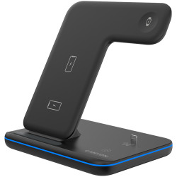 CANYON WS-302 3in1 Wireless charger with touch button for Running water light Input 9V/2A12V/1.5A  Output - thumbnail 2