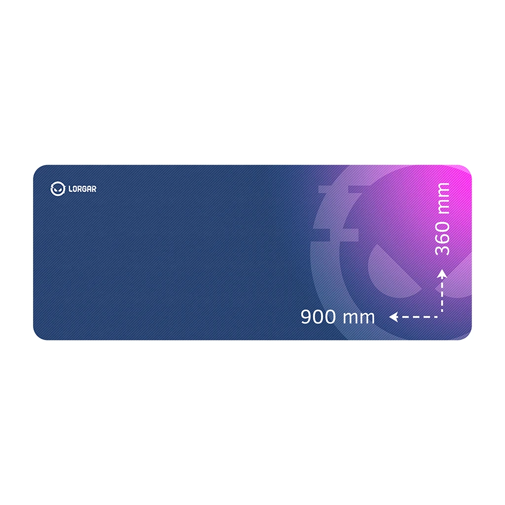 Lorgar Main 139 Gaming mouse pad High-speed surface Purple anti-slip rubber base size: 900mm x - image 1