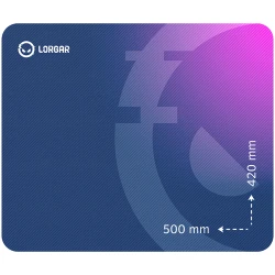 Lorgar Main 135 Gaming mouse pad High-speed surface Purple anti-slip rubber base size: 500mm x - thumbnail 1