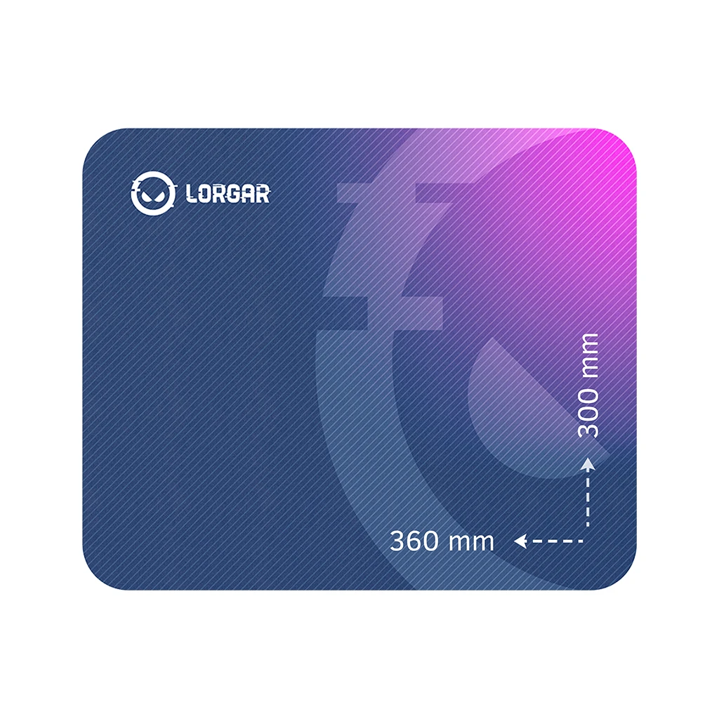 Lorgar Main 133 Gaming mouse pad High-speed surface Purple anti-slip rubber base size: 360mm x - image 1
