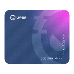 Lorgar Main 133 Gaming mouse pad High-speed surface Purple anti-slip rubber base size: 360mm x - thumbnail 1