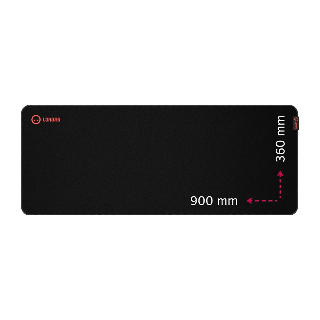 Lorgar Main 329 Gaming mouse pad Precise control surface Red anti-slip rubber base size: 900mm - image 1
