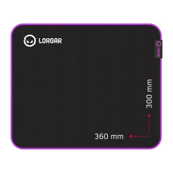 Lorgar Main 313 Gaming mouse pad High-speed surface Purple anti-slip rubber base size: 360mm x - thumbnail 1