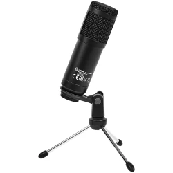 LORGAR Soner 313 Gaming Microphone USB condenser microphone with Volume Knob & Echo Knob Frequency - thumbnail 4