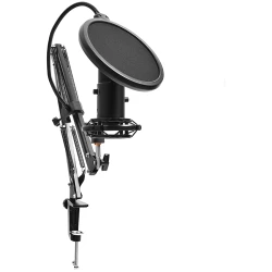 LORGAR Voicer 931 Gaming Microphone Black USB condenser microphone with desktop boom arm pop filter - thumbnail 3