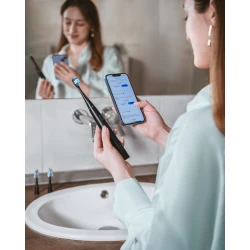 AENO SMART Sonic Electric toothbrush DB2S: Black 4modes + smart wireless charging 46000rpm 40 days - thumbnail 2