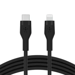BELKIN USB-C TO LTG SILICONE 2M BLK - thumbnail 1