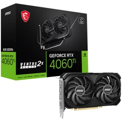 MSI Video Card NVidia RTX 4060 Ti VENTUS 2X BLACK 8G OC 8GB GDDR6/128bit PCI-E - thumbnail 1