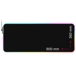 Lorgar Steller 919 Gaming mouse pad High-speed surface anti-slip rubber base RGB backlight USB connection - thumbnail 1