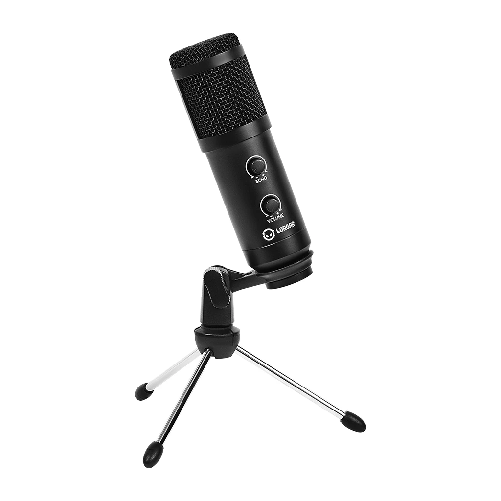 LORGAR Soner 313 Gaming Microphone USB condenser microphone with Volume Knob & Echo Knob Frequency - image 1