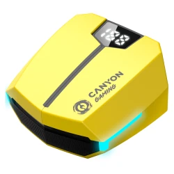 CANYON GTWS-2 Gaming True Wireless Headset BT 5.3 stereo 45ms low latency 37.5 hours USB-C - thumbnail 1