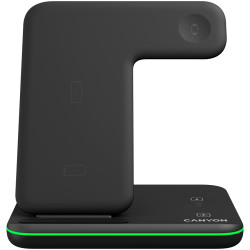 CANYON WS-303 3in1 Wireless charger with touch button for Running water light Input 9V/2A 12V/2A - thumbnail 2