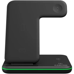 CANYON WS-303 3in1 Wireless charger with touch button for Running water light Input 9V/2A 12V/2A - thumbnail 2