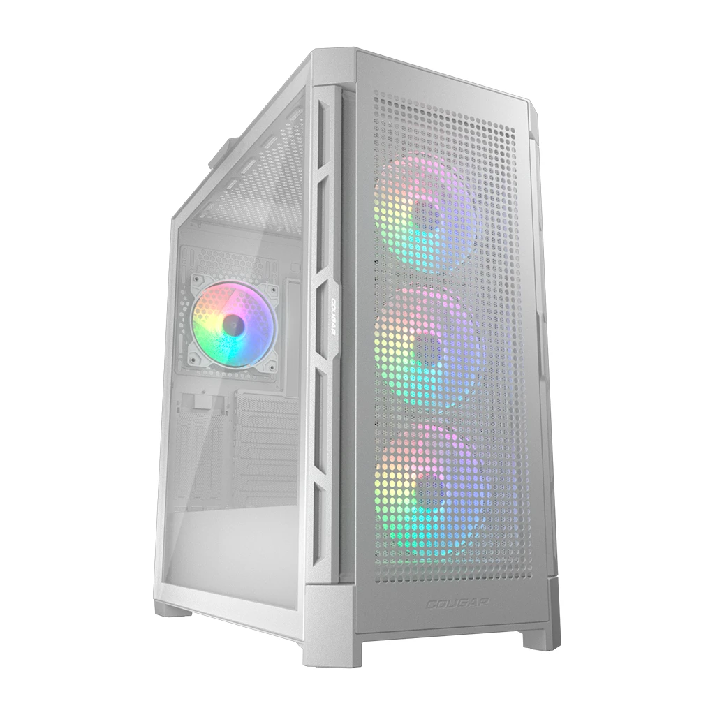 COUGAR Duoface Pro RGB Bijelo | PC Kućište | Mid Tower / TG & - Elegantan dizajn, RGB osvjetljenje, odlična protočnost zraka, puna staklena bočna ploča - image 1