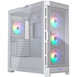 COUGAR Duoface Pro RGB Bijelo | PC Kućište | Mid Tower / TG & - Elegantan dizajn, RGB osvjetljenje, odlična protočnost zraka, puna staklena bočna ploča - thumbnail 2