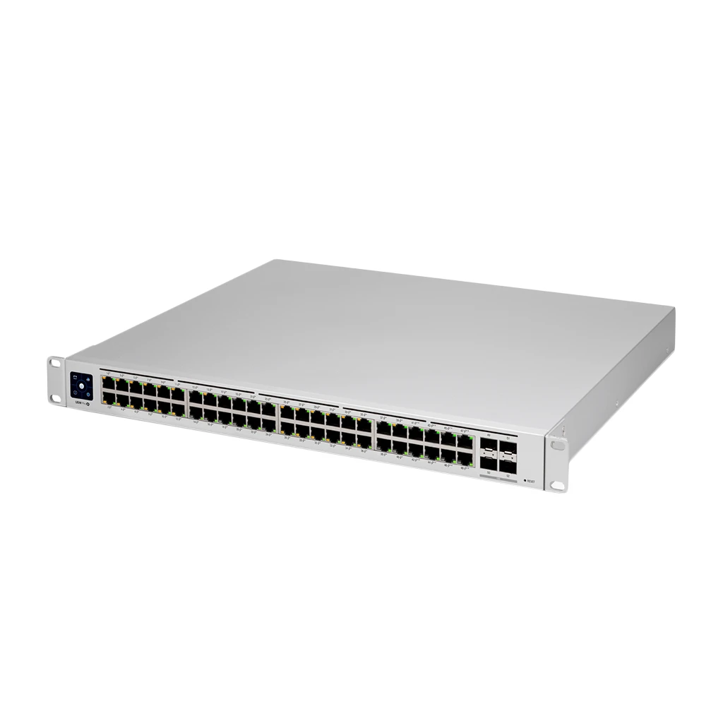 Ubiquiti Layer 3 switch with 48 GbE RJ45 ports and 4 10G SFP+ ports. - image 1