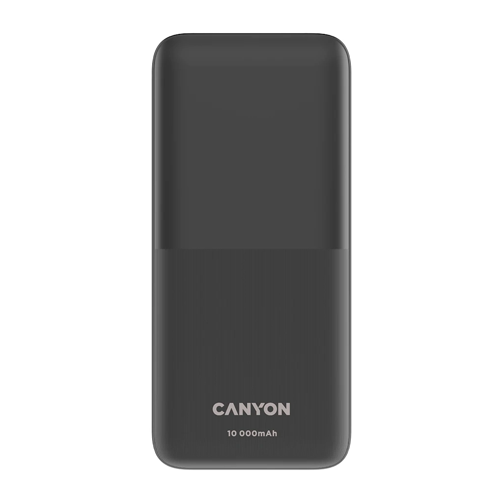 CANYON PB-1010 Power bank 10000mAh Li-pol battery with 2pcs Build-in Cable  Input:  TYPE-C: - image 1