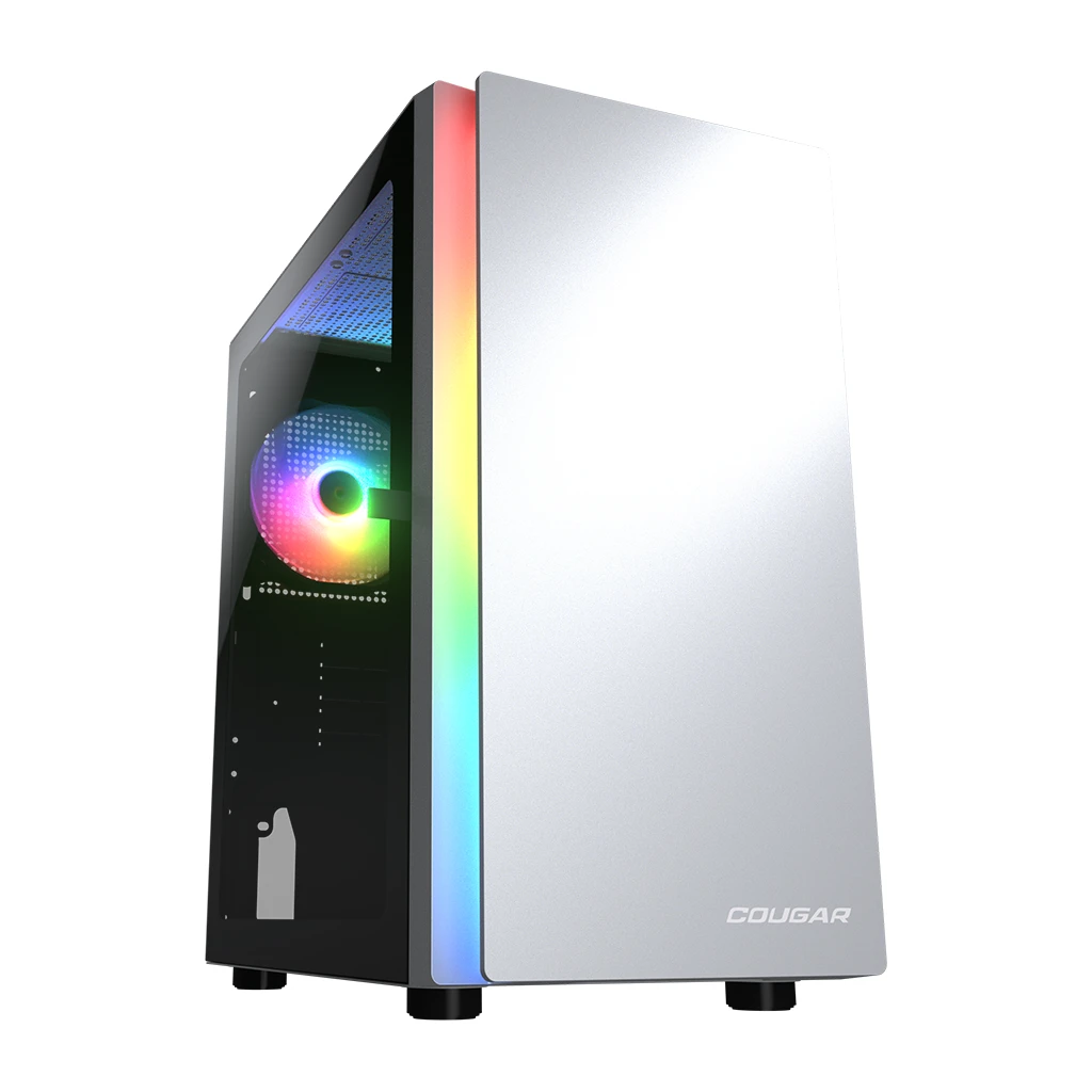 COUGAR Purity RGB Bijelo Mini Tower, ARGB traka, 1x ARGB ventilator, 3mm staklena bočna strana - image 1