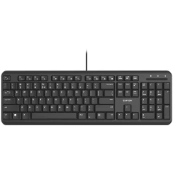 CANYON HKB-20 wired keyboard with Silent switches 105 keysblack 1.8 Meters cable lengthSize 442*142*17.5mm460g AD - thumbnail 1