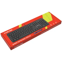 CANYON HKB-20 wired keyboard with Silent switches 105 keysblack 1.8 Meters cable lengthSize 442*142*17.5mm460g AD - thumbnail 4