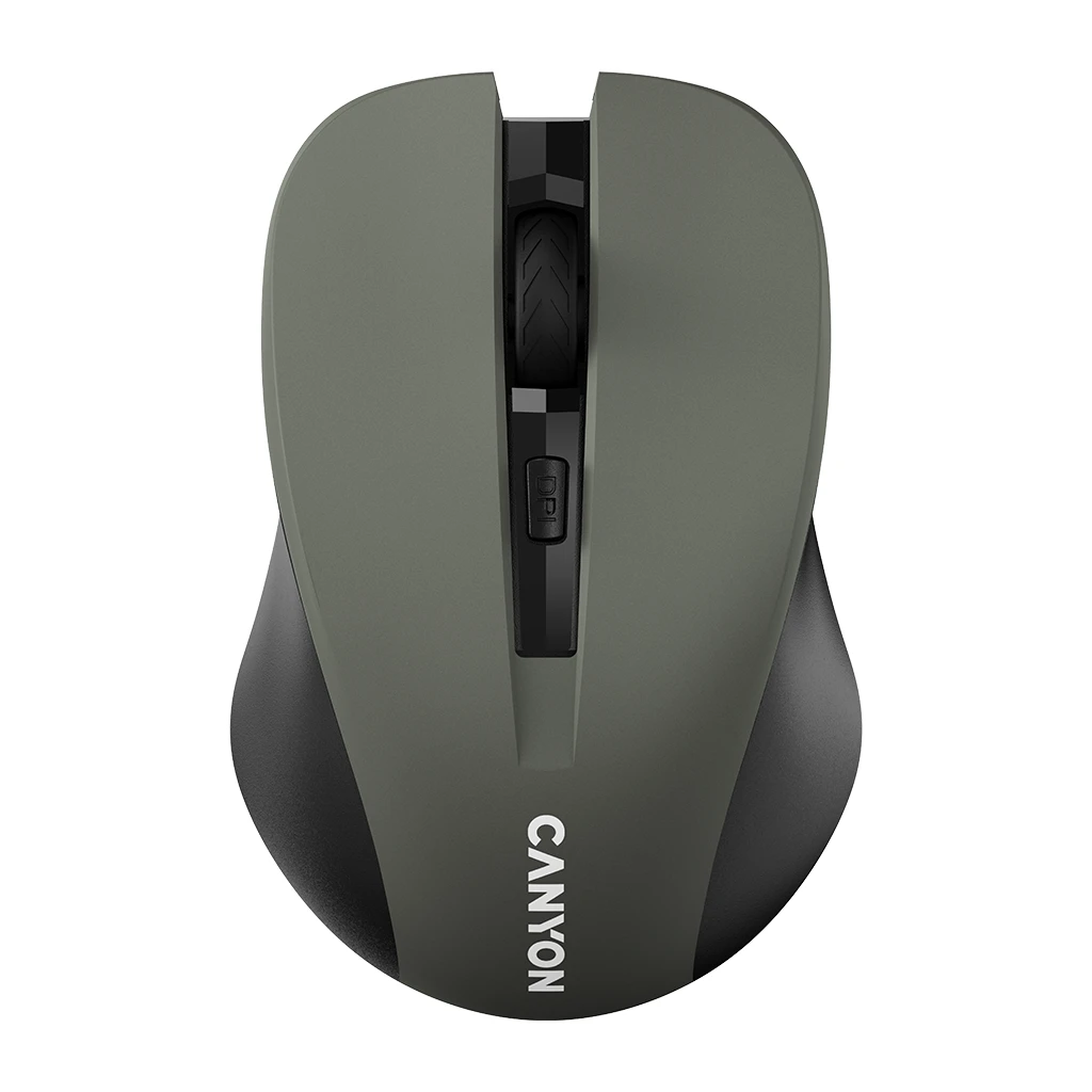 CANYON MW-1 2.4GHz wireless optical mouse with 4 buttons DPI 800/1200/1600 Gray 103.5*69.5*35mm 0.06kg - image 1