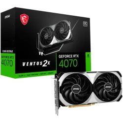 MSI Grafička karta Nvidia GeForce RTX 4070 VENTUS 2X E 12G OC, 12GB GDDR6X, 192-bit, PCI-E, Dual Fan - thumbnail 1