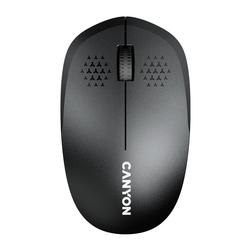 CANYON Bežični Miš 3 Dugmeta Crni - Bluetooth 5.0, Ergonomski Dizajn, Tihi Klikovi, 1600 DPI - image 1