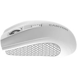CANYON MW-7 2.4Ghz wireless mouse 6 buttons DPI 800/1200/1600 with 1 AA battery size 110*60*37mm58gwhite - thumbnail 4