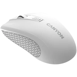 CANYON MW-7 2.4Ghz wireless mouse 6 buttons DPI 800/1200/1600 with 1 AA battery size 110*60*37mm58gwhite - thumbnail 5