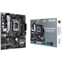 ASUS PRIME H610M-A D4-CSM LGA1700 mATX MB - Intel H610 2xDIMM DDR4 2xM.2 4xSATA PCIe - thumbnail 1