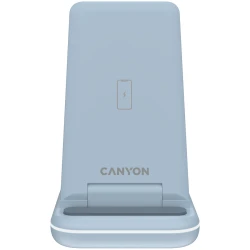 CANYON Bežični Punjač WS-304 15W 3u1 Plavi - Bežično Punjenje, 15W Izlazna Snaga, Podrška za 3 Uređaja, Elegantan Dizajn - thumbnail 3