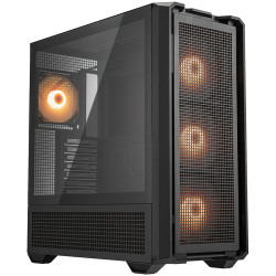 COUGAR MX600 Crno PC Kućište - Mid Tower / Mrežasti Prednji Panel / Zračno Hlađenje / Moderan Dizajn - thumbnail 3