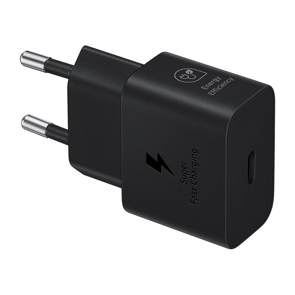Samsung 25W Fast Charging USB-C Power Adapter Black cable not included - image 1