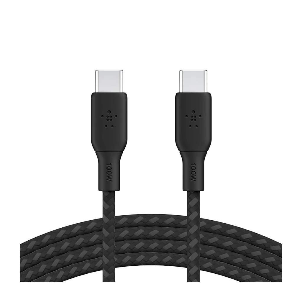 BELKIN 100w USB-C to USB-C Braided Cable 2M Black - image 1
