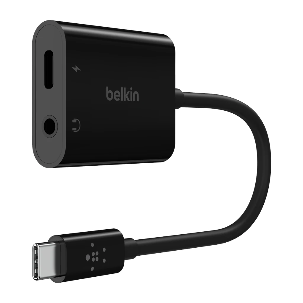 BELKIN 3.5 MM AUDIO + USB-C CHARGE ADAPTER - image 1