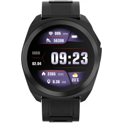 CANYON Maverick SW-83Smart Watch Realtek 8762DT IPS1.32'' 360x360 ARM Cortex-M4FRAM192KB/ROM128MB 400mAh 3.8vGPS128 Sport modesIP68STRAVA supportReal-Time - thumbnail 2