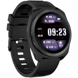CANYON Maverick SW-83Smart Watch Realtek 8762DT IPS1.32'' 360x360 ARM Cortex-M4FRAM192KB/ROM128MB 400mAh 3.8vGPS128 Sport modesIP68STRAVA supportReal-Time - thumbnail 3