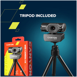 CANYON C6 2k Ultra full HD 3.2Mega webcam with USB2.0 connector built-in MIC IC SN5262 - thumbnail 6