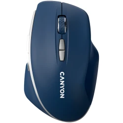 CANYON MW-21 2.4 GHz  Wireless mouse with 7 buttons DPI 800/1200/1600 Battery: AAA*2pcsBlue72*117*41mm 0.075kg - thumbnail 1