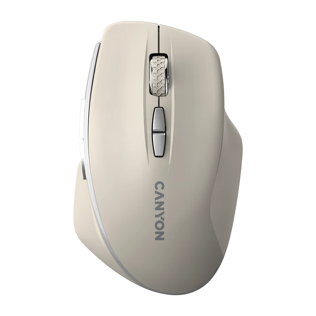 CANYON MW-21 2.4 GHz Wireless mouse with 7 buttons DPI 800/1200/1600 Battery: AAA*2pcsCosmic Latte72*117*41mm 0.075kg - image 1