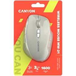 CANYON MW-21 2.4 GHz Wireless mouse with 7 buttons DPI 800/1200/1600 Battery: AAA*2pcsCosmic Latte72*117*41mm 0.075kg - thumbnail 6