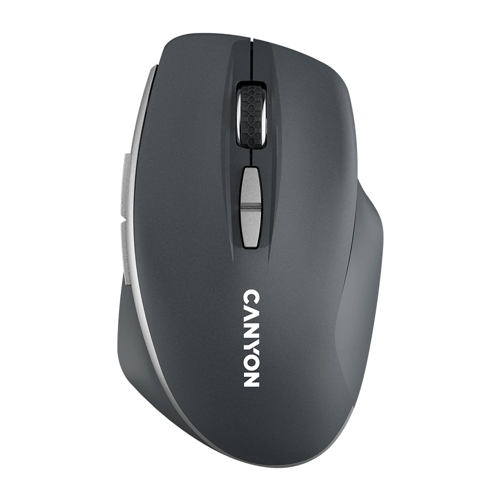 CANYON MW-21 2.4 GHz Wireless mousewith 7 buttons DPI 800/1200/1600 Battery:AAA*2pcsDark gray72*117*41mm 0.075kg - image 1