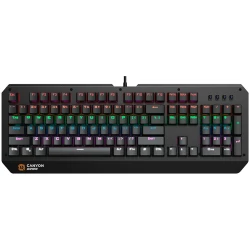 CANYON Hazard GK-6 Wired multimedia gaming keyboard with lighting effect 108pcs rainbow LED Numbers 104keys - thumbnail 1