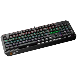 CANYON Hazard GK-6 Wired multimedia gaming keyboard with lighting effect 108pcs rainbow LED Numbers 104keys - thumbnail 4