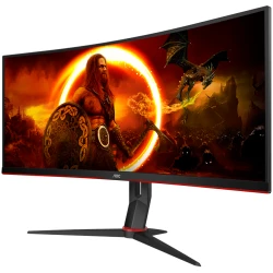 AOC Zakrivljeni Gaming Monitor 34" UltraWide, 180Hz, 1ms, WQHD CU34G2XP/BK - thumbnail 2