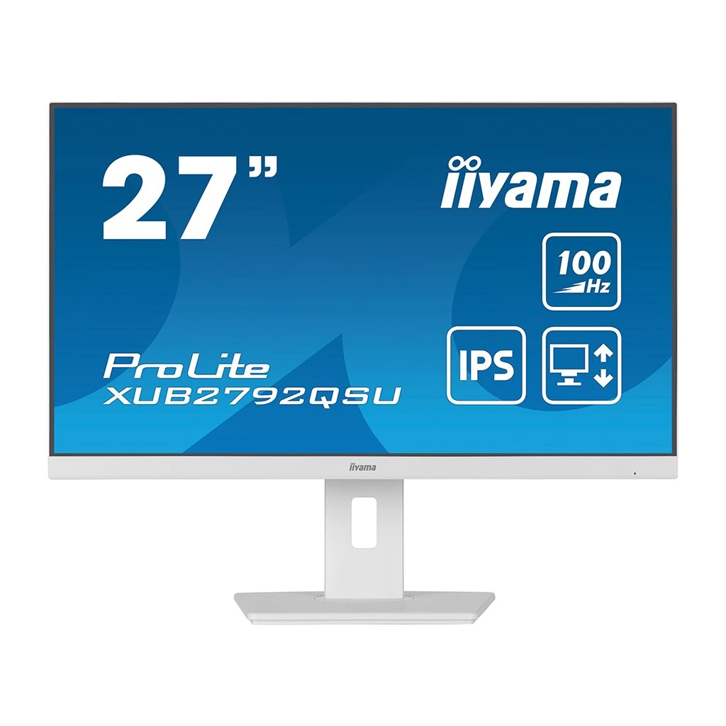IIYAMA XUB2792QSU-W6 27" LED Monitor - QHD, IPS-panel, FreeSync, Height Adjustable - image 1