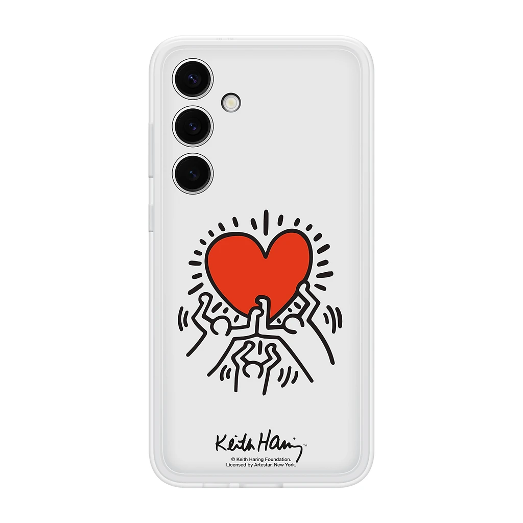 Samsung Galaxy S24+ Flipsuit Case White includes White Keith Haring plate - image 1