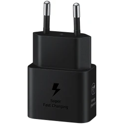 Samsung 25W Fast Charging USB-C Power Adapter Black cable included - thumbnail 2