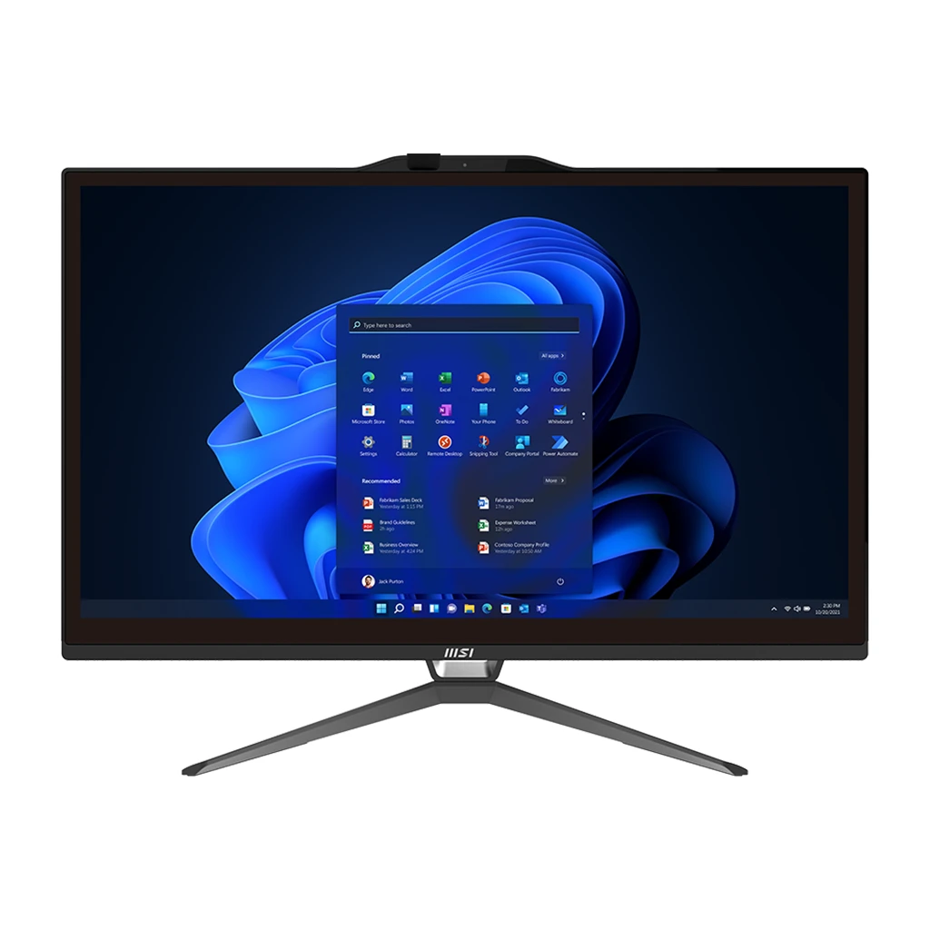 MSI PRO AP222T All-in-One Desktop FHD Multi Touch 21.5" AntiGlare: Intel Pentium G7400 4GB DDR4 - image 1